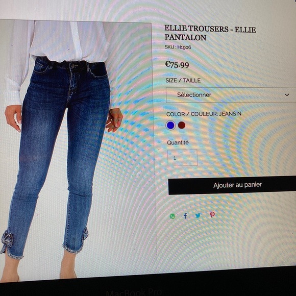 Onado Paris size 8 caramel ankle pants. NWT - Picture 9 of 9